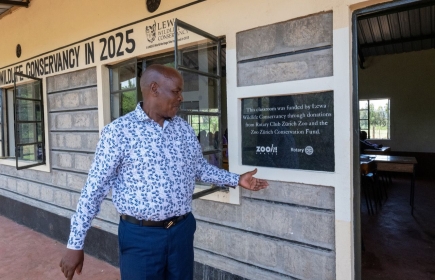 Der RC Zürich Zoo finanziert ein neues Klassenzimmer in der Rugusu Primary School (Quelle: Lewa Wildlife Conservancy)